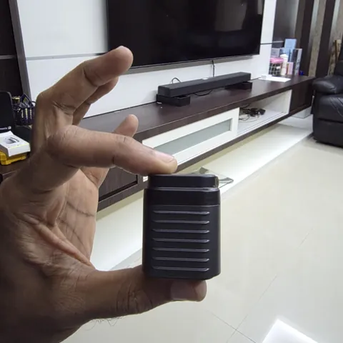 Reviewer's photo: Supertiny held in a hand